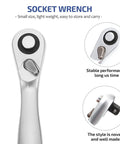 Quarter Inch Ratchet Socket Wrench With Quick Grip For Easy Bolt Fastening And Smooth Auto Repair Work This Nifty Spanner Yields Heavy Duty Torque Plus Slim Fit.