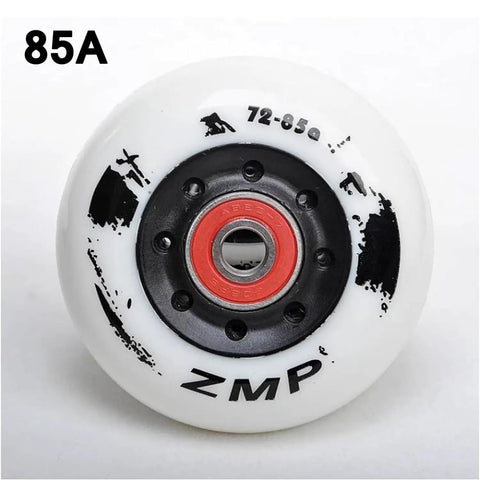 Eight Pack Inline Skate Wheels With Bearings For Rollerblades 72mm 76mm Or 80mm 85A Hardness Indoor Outdoor Replacement