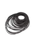 Universal Timing Belts Kit 30-120mm Assorted Square Rubber Belts For Recorders Walkman DVD Drives And Small Transmission Conveyors 40-135mm Optional 26-120mm Size Range Plug And Play Ready, black rubber belts