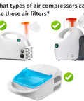 Replacement Nebulizer Filter Sponge For Clear Airflow In Your Nebulizer System Pack Of 48 White Air Filters with compressors