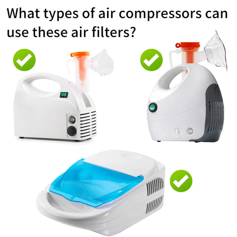 Replacement Nebulizer Filter Sponge For Clear Airflow In Your Nebulizer System Pack Of 48 White Air Filters with compressors