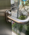 Installed M12 stainless steel flat fender washer on door handle mount; 12mm ID, 24mm OD, 2.0mm thick.