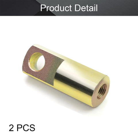 Heavy Duty Iron Cylinder Clevis Y Joint With M12x1.25 Female Thread, 62mm Length, 2 Pack Pneumatic Y Connector For Air Cylinders In Chemical, Textile, Electronics Industry, 2 PCS