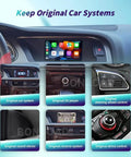 Audi Wireless CarPlay And Android Auto Retrofit Kit For A4 A5 Q5 A7 S4 S5 A6L 2009-2015 With MMI 3G System display features