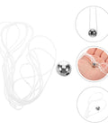 Hands On Pendulum Ball Physics Tool For Classroom And Lab, Vibration Experiments, showing metal ball and strings for mechanics education.