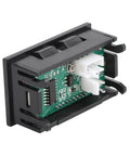 Side view of Dual LED Voltmeter Ammeter For Panel Mount Voltage And Current Meter Multimeter With Red And Blue Readouts 50A Capacity