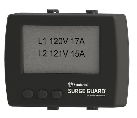 Wireless Surge Guard Display For New 34931 And 34951 Models With Real Time Monitoring, Plug And Play Setup, black rectangular