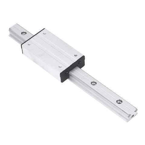 300mm Linear Rail Guide With Dual Axis Slider Block For CNC Machines, Smooth Motion Steel Aluminum Guideway For DIY Automation And Precise Positioning on white background