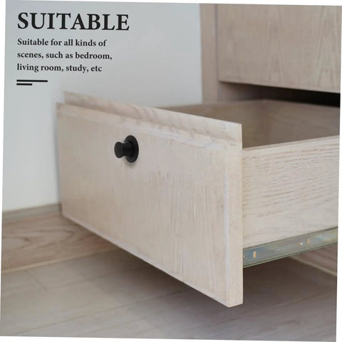 Hidden Pop Up Drawer Pull Handle For Cabinets And Doors Finger Pull Cabinet Handle on wooden drawer in open position