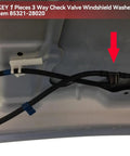 Installation of 2-Pack Front Windshield Wiper Washer Check Valve Replacement Kit, Premium Nylon Windscreen Jet Nozzle Valve Replaces 85321-28020, Durable Wiper Jet Check Valve Fits Venza CT200H TC, Easy Install.