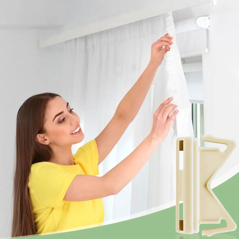 Two Pairs Universal End Caps For Two And A Half Inch Curtain Rods Plastic Flat Curtain Rod Caps Wide Rod End Caps Flexible Corner Connectors For Easy Mount And Sleek Finish, white 2.5 inch plastic end cap on curtain rod