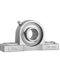 SSUCP207-21 ESB Stainless Steel Pillow Block Bearing Anti Rust Hybrid Dust Proof Durable Heavy Duty Food Machinery Maintains Steady State Continuous Load Long Service Life Built Like A Tank Beast Mode Low Maintenance Pro Quality, SP205 housing