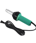 Hot Air Welding Gun Kit 1500W 110V With Adjustable Temperature 30 To 680C for Plastic PVC Vinyl TPO, green handle, power cord