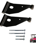 Front A-Arm Assembly Kit With Delta A-Plate For 2004 Plus Club Car Precedent And 2018 Plus Tempo Golf Carts Includes Installed Bushings Easy Fix For Loose Front End On Gas Or Electric Models Driver And Passenger Side, black steel pair