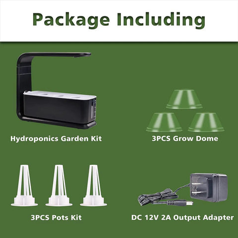 12 Pod Indoor Hydroponic Garden System With Full Spectrum LED Grow Light, Height Adjustable Stand, Quiet Smart Pump, Germination Kit, Your At-Home Fresh Herbs And Veggies Dream Setup