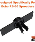 Agitator Replacement Kit For Echo RB60 Spreader With Extension Arm, black sturdy design, fits RB-60 spreaders, easy install