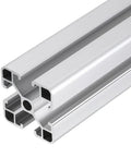 4 Piece 4040 Aluminum Extrusion Kit, 200mm European Standard Anodized Linear Rail Profile For Framing, 3D Printer Parts, CNC DIY Projects For Builds, Silver silver anodized 4040 aluminum extrusion rails