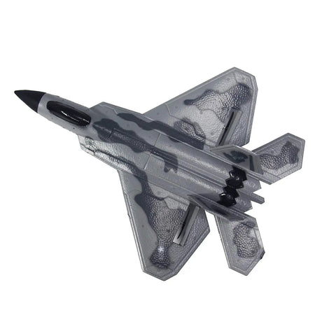 F22 RC Plane Ready To Fly Remote Control Aircraft 2.4GHz 2 Channel Glider Black Fighter Jet Style Lightweight Indoor Outdoor Flight