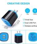 Heavy Duty Usb C Car Charger With Fast Charging Cable Set Dual Port Quick Charge Adapter with dual USB ports and compact design.