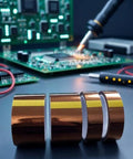 Amber Polyimide Kapton Tape Heavy Duty High Temperature Heat Resistant Tape For TIG Welding, electronics background.