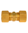 Heavy Duty Rock Solid Brass Compression Union Elbow Pipe Fitting One Half Inch 90 Degree Connector Seals Copper Aluminum And Plastic Tubing Zero Drip Shop Ready Hardware 10 Pack view of brass fitting
