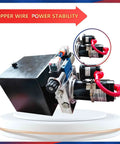 Compact 12V Hydraulic Power Unit With 0.8 kW Dual Acting Pump for car lifts and dump trailers