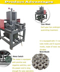 Heavy Duty 220V Single-Phase Electric Pipe Bender With Seven Die Sets For Round And Square Tubing showcasing the gear mechanism and tube molds.