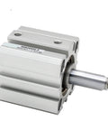 SDA50 Air Pneumatic Cylinder Double Acting Compact Linear Actuator with 5 to 100 mm stroke, metal body, shown angle view