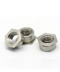 Premium Self Clinching Flush Nuts Engineered From Rock Solid 304 Stainless Steel Killer Thin Hex Inserts for tight sheet metal work.