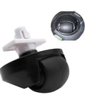 Front caster wheel replacement for Roborock vacuum robot, black wheel with white mounting stem