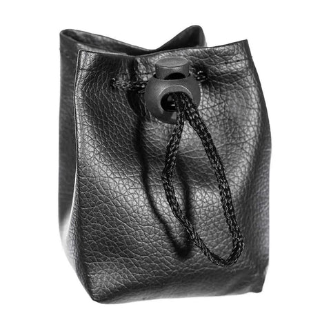 Extra Large Spring Loaded Plastic Cord Locks For Up To Five Eighths Inch Bungee Cords And Utility Ropes with black faux leather bag