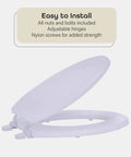 Top Shelf Soft Elongated Vinyl Toilet Seat In Crisp White With Thick Foam Fill Straight Up Comfy Easy Install with adjustable hinges