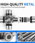 Cross Bearing Kit For Universal Joint PTO Shaft Replacement Drop In Fit With R64694 51A2448 64694 441M 1004020 274235 2008 Compatible With 180.014.130 Built For Smooth Rotation Durable And Easy Install Built To Last, metal universal joint bearing caps