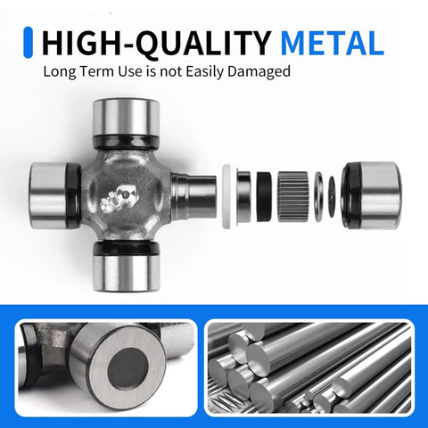 Cross Bearing Kit For Universal Joint PTO Shaft Replacement Drop In Fit With R64694 51A2448 64694 441M 1004020 274235 2008 Compatible With 180.014.130 Built For Smooth Rotation Durable And Easy Install Built To Last, metal universal joint bearing caps