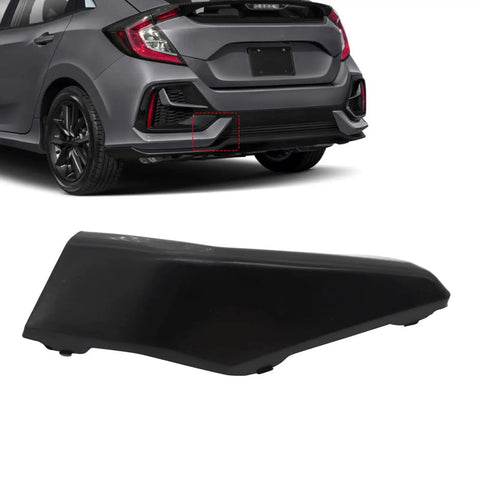 Honda Civic Hatchback Tow Hook Cover Cap Replacement 2016 2017 2018 2019 2020 2021 Plastic Rear Bumper Accessory