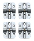 4-pack 180 Degree Locking Hinge For Folding Tables With Adjustable Positions 0 90 135 180, Heavy Duty Zinc Alloy Table Hinge
