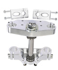 Triple Tree Clamp Handlebar Riser Kit for 33mm Forks with 22mm Bar Risers, Bolt On Replacement for 50cc to 125cc Dirt Bikes