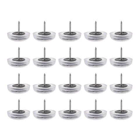 Leveling Feet Furniture Sliders 100 Pack Silicone Nail On Round Table Chair Leg Pads Floor Protectors Mute Adjustable For Even Surfaces