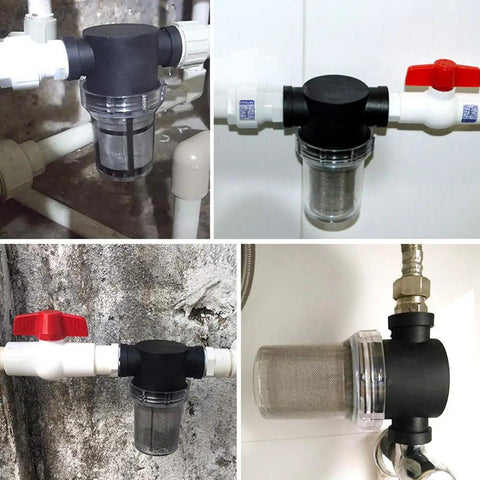 Inline Water Pump Strainer Filter For Garden Pond And RV 1 Inch 40 And 80 Mesh Stainless Steel Screen Keeps Leaves And Debris Out