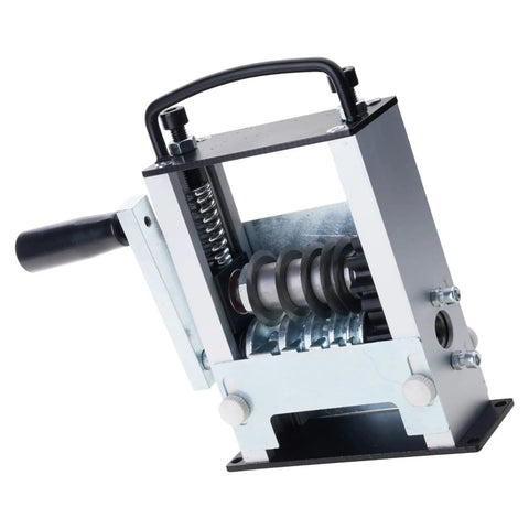 Adjustable Multi Hole Wire Stripper Tool With Hand Crank And Power Drill Mode compatible, lightweight aluminum alloy construction.