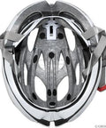 Inside view of a bicycle helmet showing internal padding and adjustable straps, highlighting safety features for road biking.