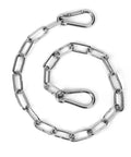 20 Inch Heavy Duty Stainless Steel Gate Chain Lock With Dual End Carabiners For Outdoor Fences Pet Cages And Corral Use