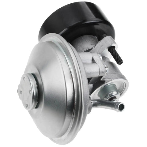 Upgrade Your Ride With This Tough Vacuum Pump Built For Ford Econoline Super Duty Trucks From Nineteen Ninety Six Through Nineteen Ninety Nine Includes All Hardware For Quick No Fuss Diy Swap And Solid Performance, showing metal housing and mounting points.