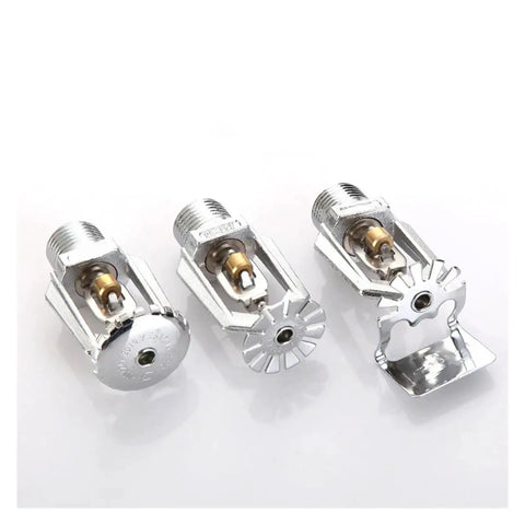 5 Piece Outdoor Fire Sprinkler Head DN15 72 Degree Fusible Alloy Set showing three different sprinkler heads for reliable protection against freezing.