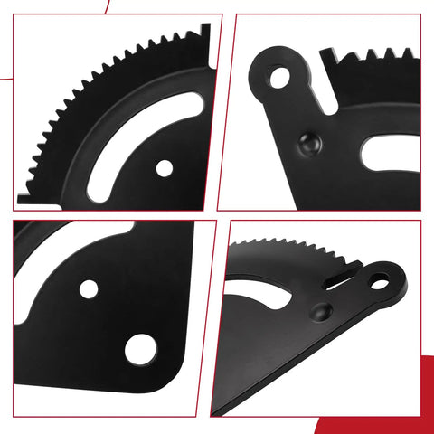Close-up of Plug And Play Steering Sector Gear And Pinion Kit for John Deere LA Series Lawn Tractors 19 Tooth Replacement