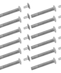 12 Pack Folding Fan Axle Rivet And Nut Repair Kit 25mm Replacement Hardware For Folding Paper Fans, Dance Fans, And DIY Handmade Fans, silver metal rivets