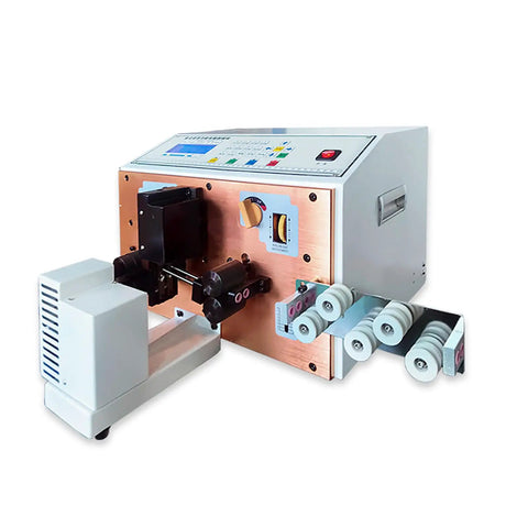 Intelligent Automatic Wire Stripper Machine Twisters Tool For Copper Cable, showcasing design and controls for efficient wire cutting.