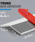 Close-up of No Fuss Easy Fit Garage Door Weather Stripping Top And Sides 34.4Ft Universal Rubber Seal With Adhesive Backing