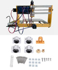 Upgraded Z Axis Slide Table Mount Kit With Steel Drawer Track Guide For 3018 Plus Engraver with components and wiring visible.
