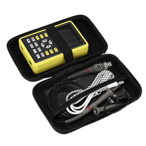 Handheld USB Digital Oscilloscope 5012H With 2.4 Inch IPS LCD 500MS Per Second Real Time Sampling 100MHz Bandwidth Waveform Storage On The Go Portable Pro Grade Scope Kit With Protective Case For Field And Lab Use
